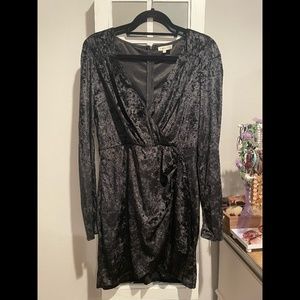 Black Velvet Mini Dress